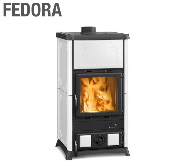 la nordica stufa a legna la nordica extraflame modello fedora 83 kw colore bianca