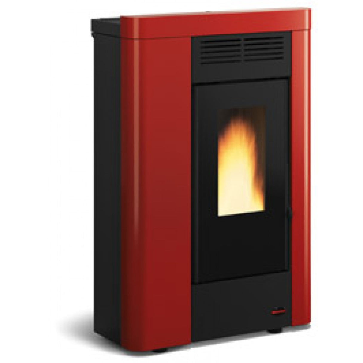 la nordica stufa a pellet canalizzata la nordica extraflame modello annabella 8 kw colore bordeaux codice 88955
