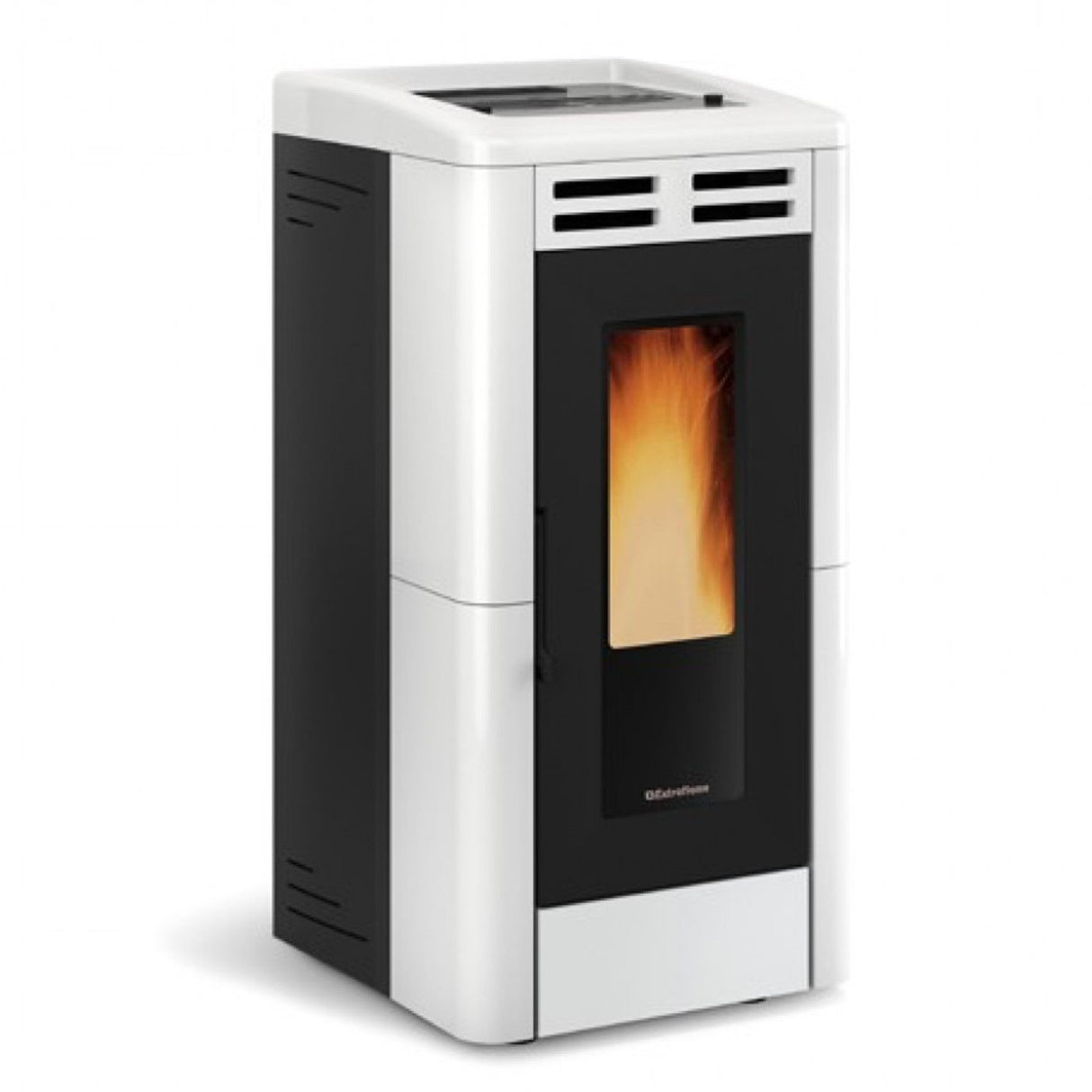 la nordica stufa a pellet in maiolica la nordica extraflame modello anastasia plus 12 kw disponibile in vari colori bianca