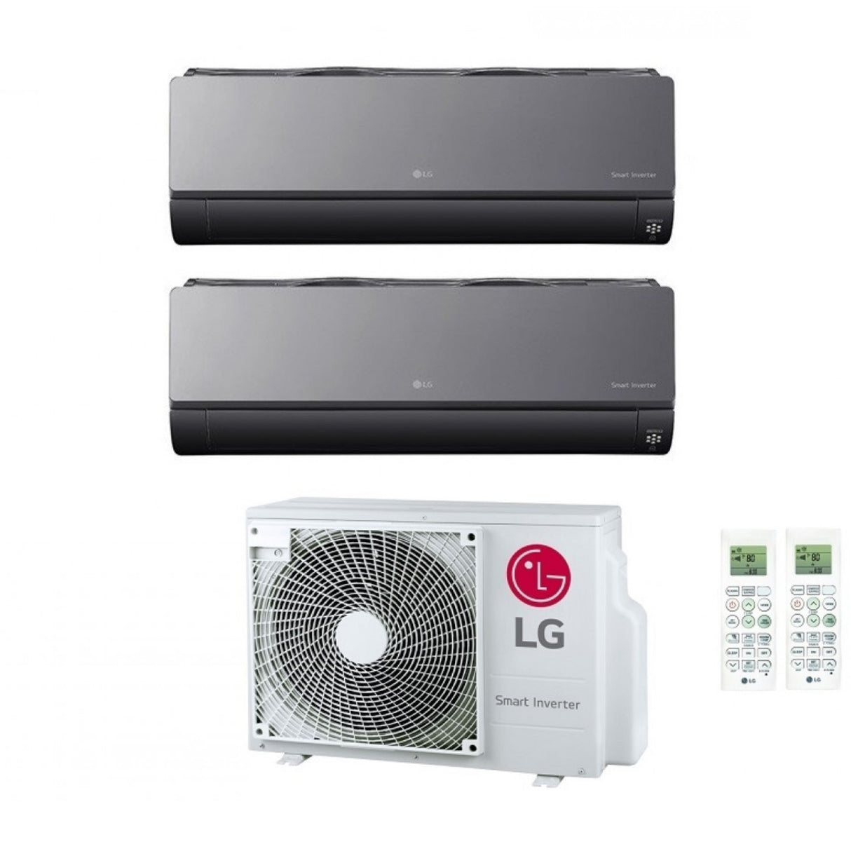 lg climatizzatore condizionatore lg dual split inverter serie artcool 99 con mu2r17 ul0 r 32 90009000 wi fi integrato