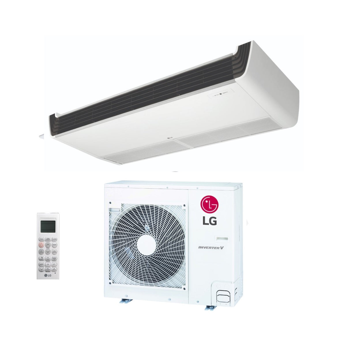 lg climatizzatore condizionatore lg soffitto inverter 18000 btu uv18f monofase r 32 wi fi optional telecomando di serie incluso novita