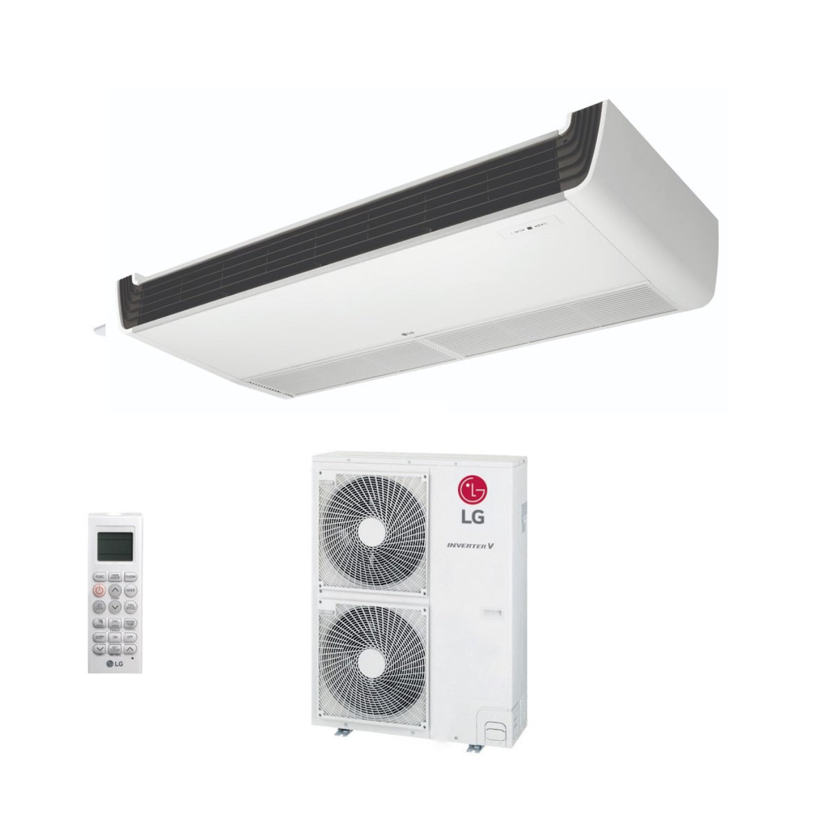 lg climatizzatore condizionatore lg soffitto inverter 42000 btu uv42f monofase r 32 wi fi optional telecomando di serie incluso novita