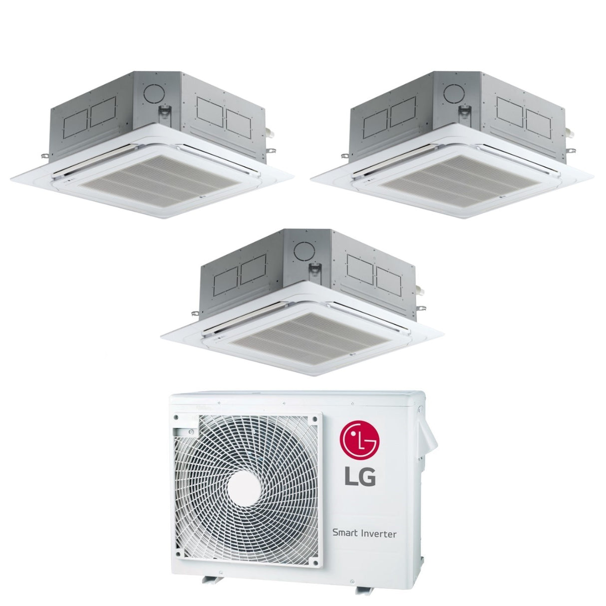 lg climatizzatore condizionatore lg trial split inverter a cassetta 121212 con mu3r21 r 32 wi fi optional 120001200012000 con griglia inclusa