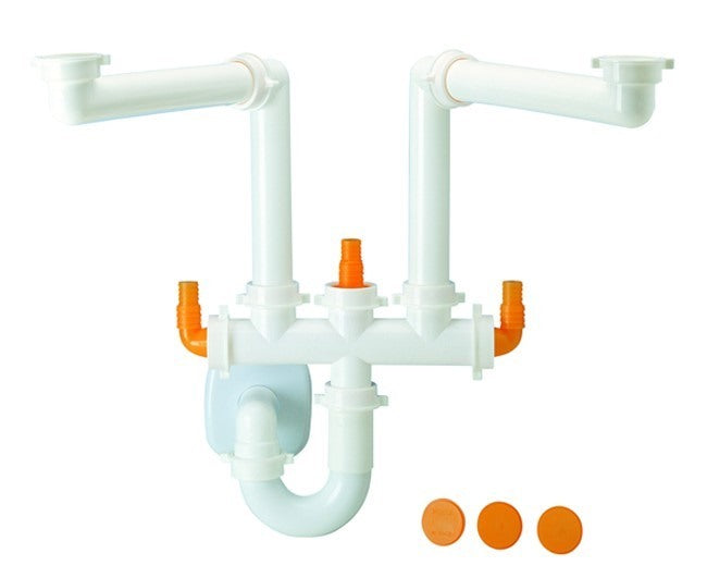 lira sifoni sifone 2 vie x inox sp spazio lira ean 8029490029485