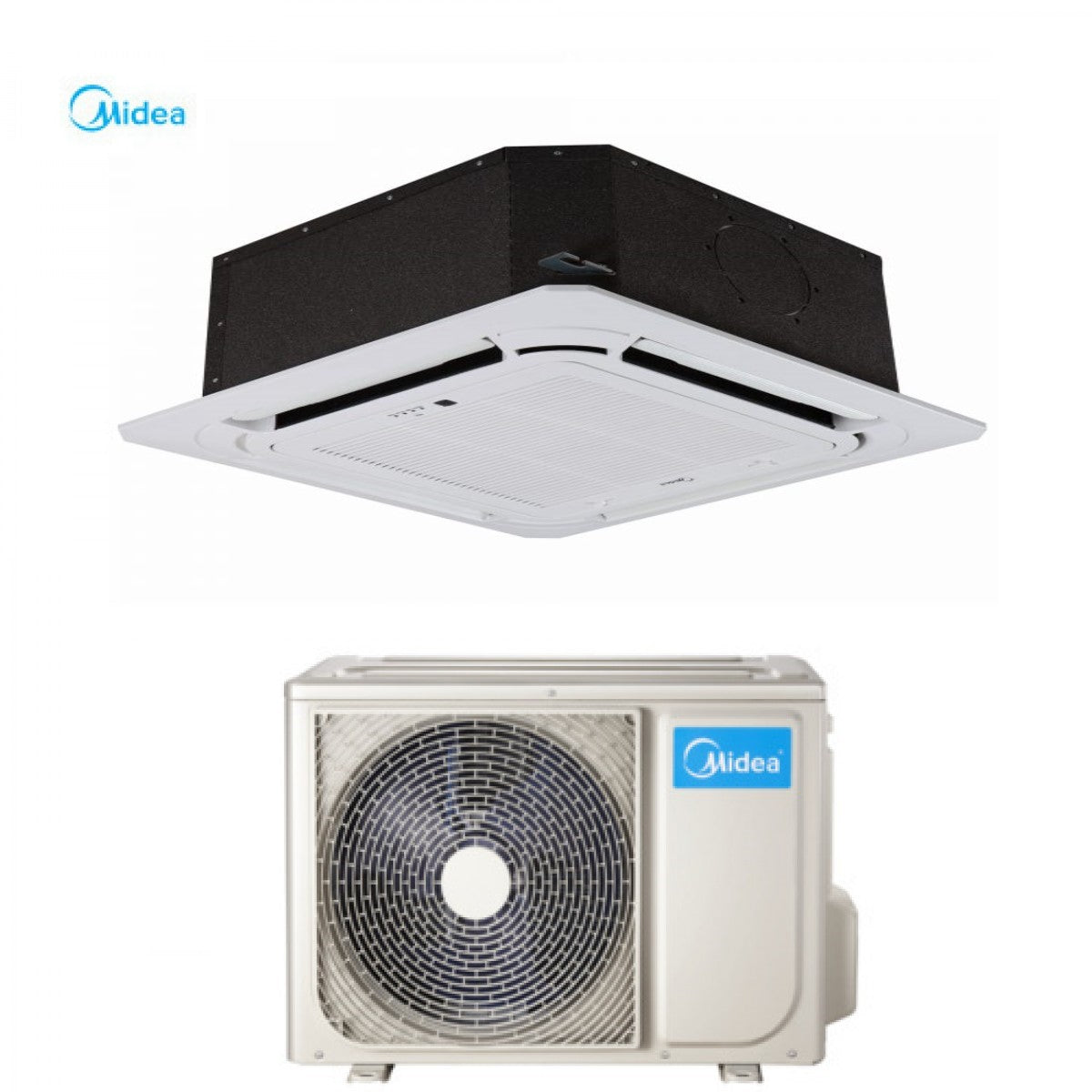 midea climatizzatore condizionatore midea cassetta 4 vie 18000 btu mcae 53 60x60 classe a