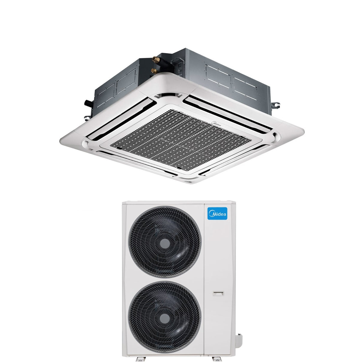 midea climatizzatore condizionatore midea cassetta 4 vie 48000 btu mcd 48fnxd0 r 32 trifase