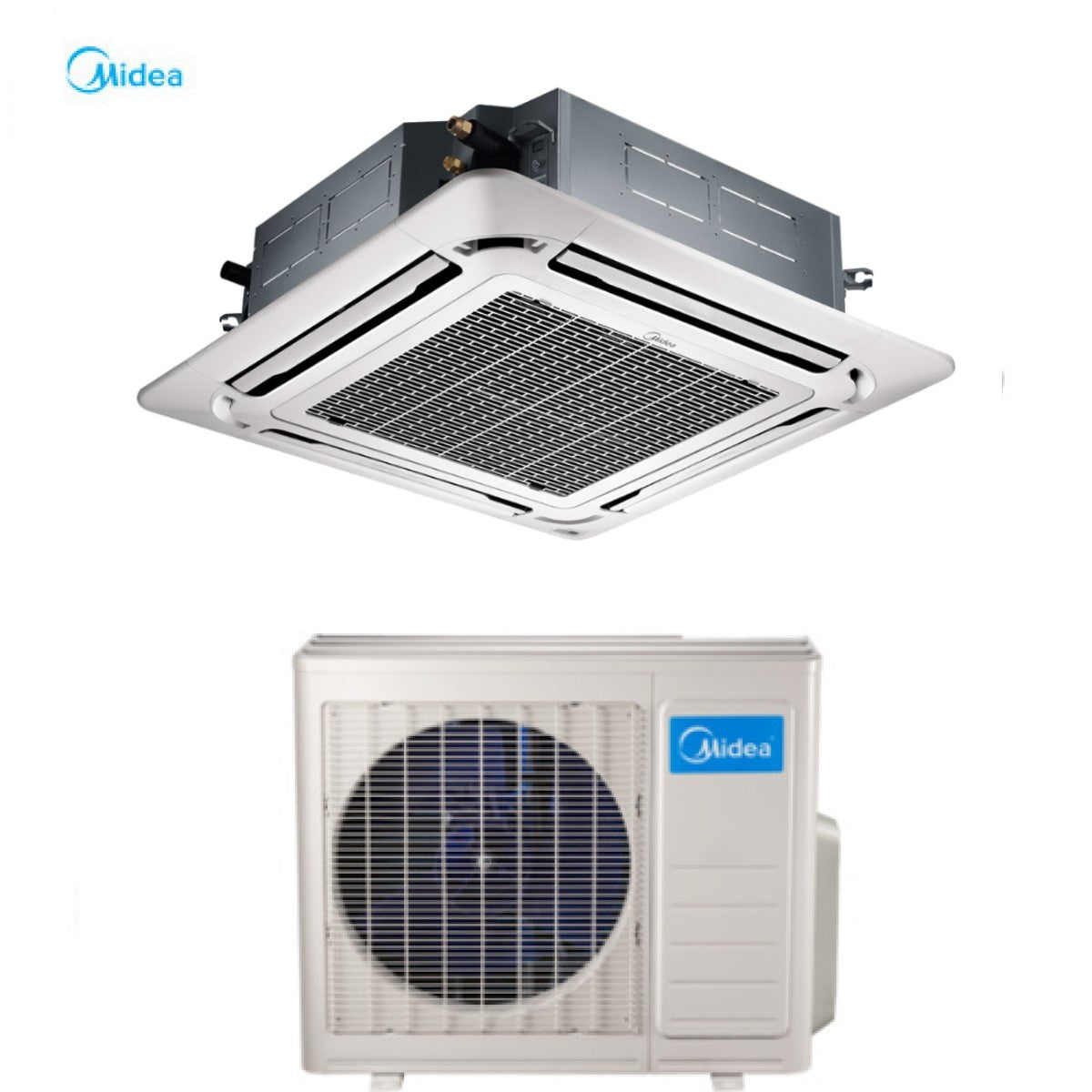 midea climatizzatore condizionatore midea cassetta 4 vie slim inverter 18000 btu mcde 53 90x90 classe a