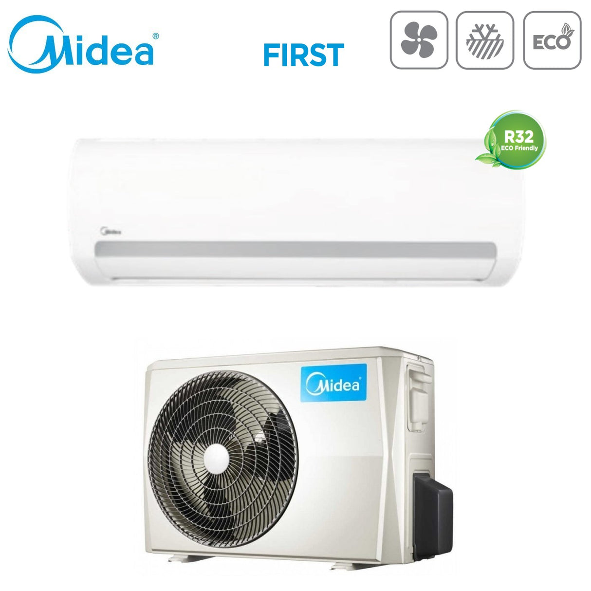midea climatizzatore condizionatore midea inverter serie first 24000 btu msma2du 24hrfn8 r 32 novita