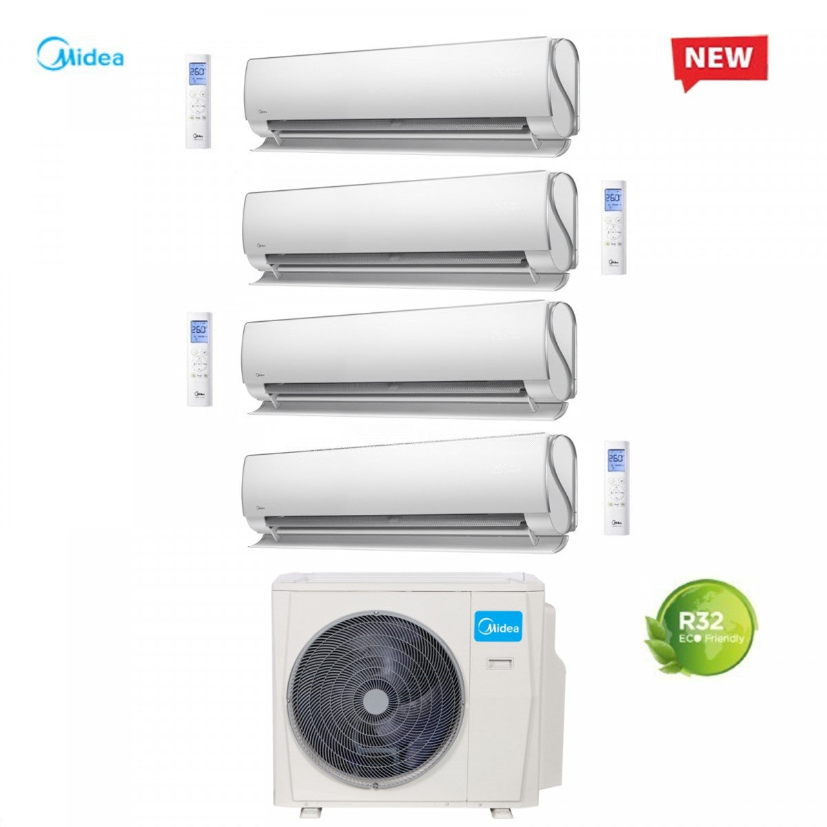 midea climatizzatore condizionatore midea quadri split inverter serie ultimate comfort 99912 con m40 36fn8 r 32 wi fi classe a 90009000900012000