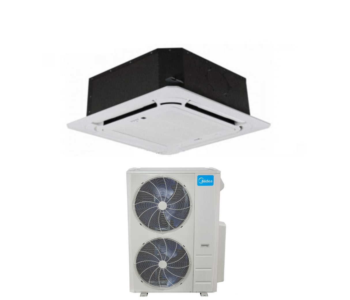 midea offerta climatizzatore condizionatore cassetta 4 vie slim midea inverter 60000 btu mcde 160 moue 160t trifase r 410 con griglia inclusa