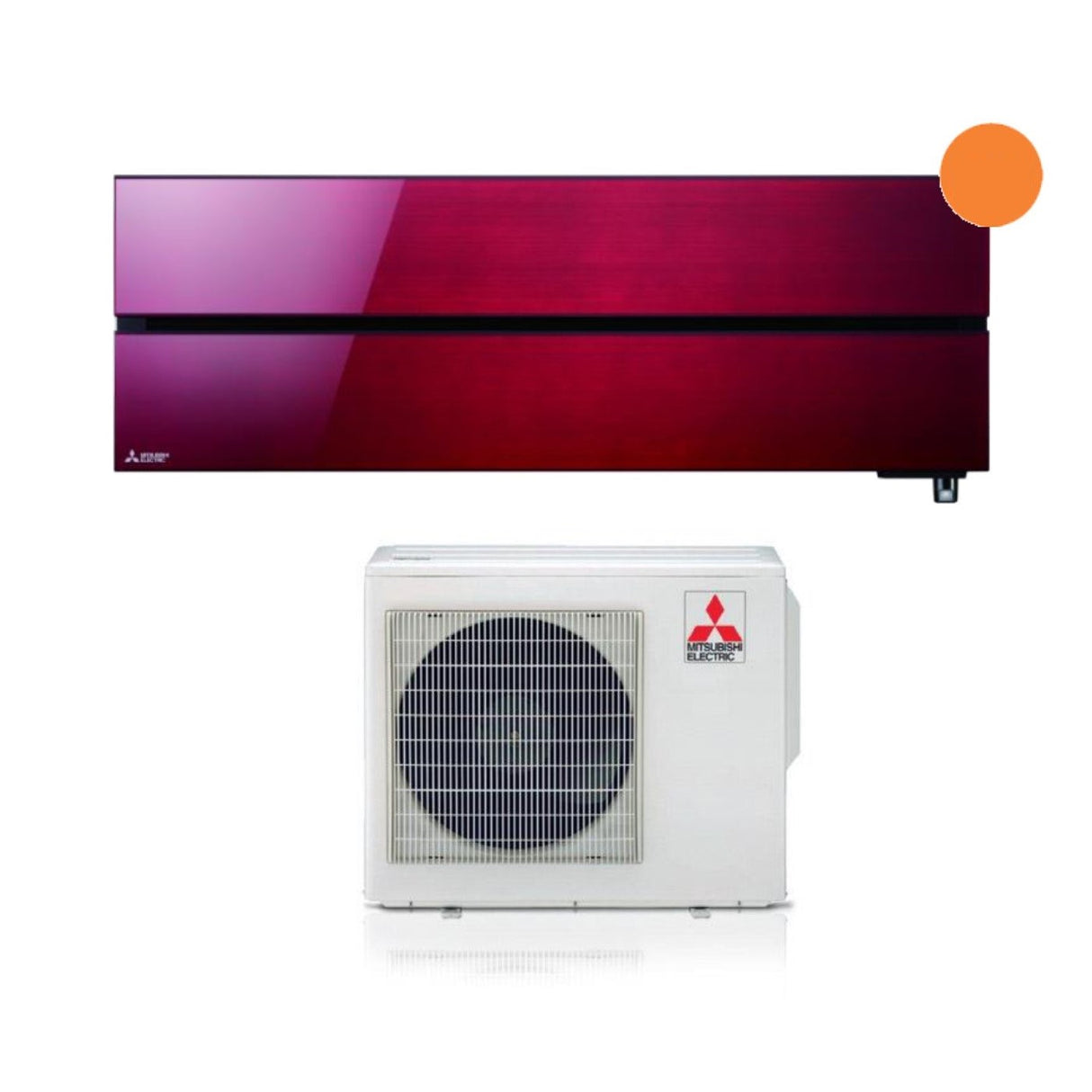 mitsubishi electric area occasioni climatizzatore condizionatore mitsubishi electric inverter serie kirigamine style 18000 btu msz ln50vgr ruby red r 32 wi fi integrato classe a rosso