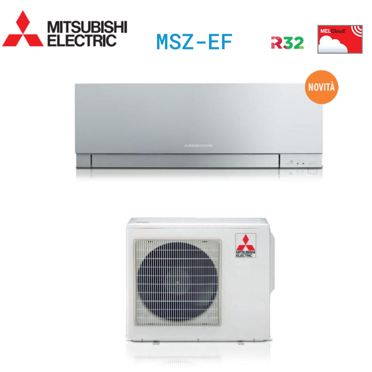 mitsubishi electric climatizzatore condizionatore mitsubishi electric inverter kirigamine zen r 32 silver 15000 btu msz ef42vgs grigio a novita ean 8059657005144