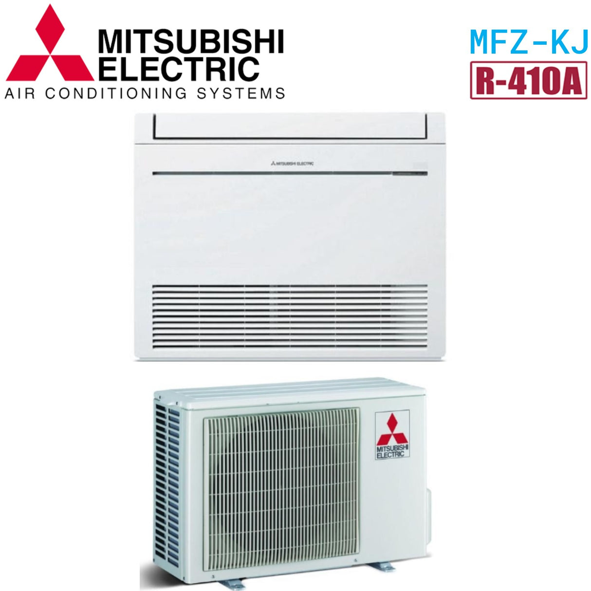 mitsubishi electric climatizzatore condizionatore mitsubishi electric inverter pavimento mfz kj25ve 9000 btu gas r 410 wi fi optional