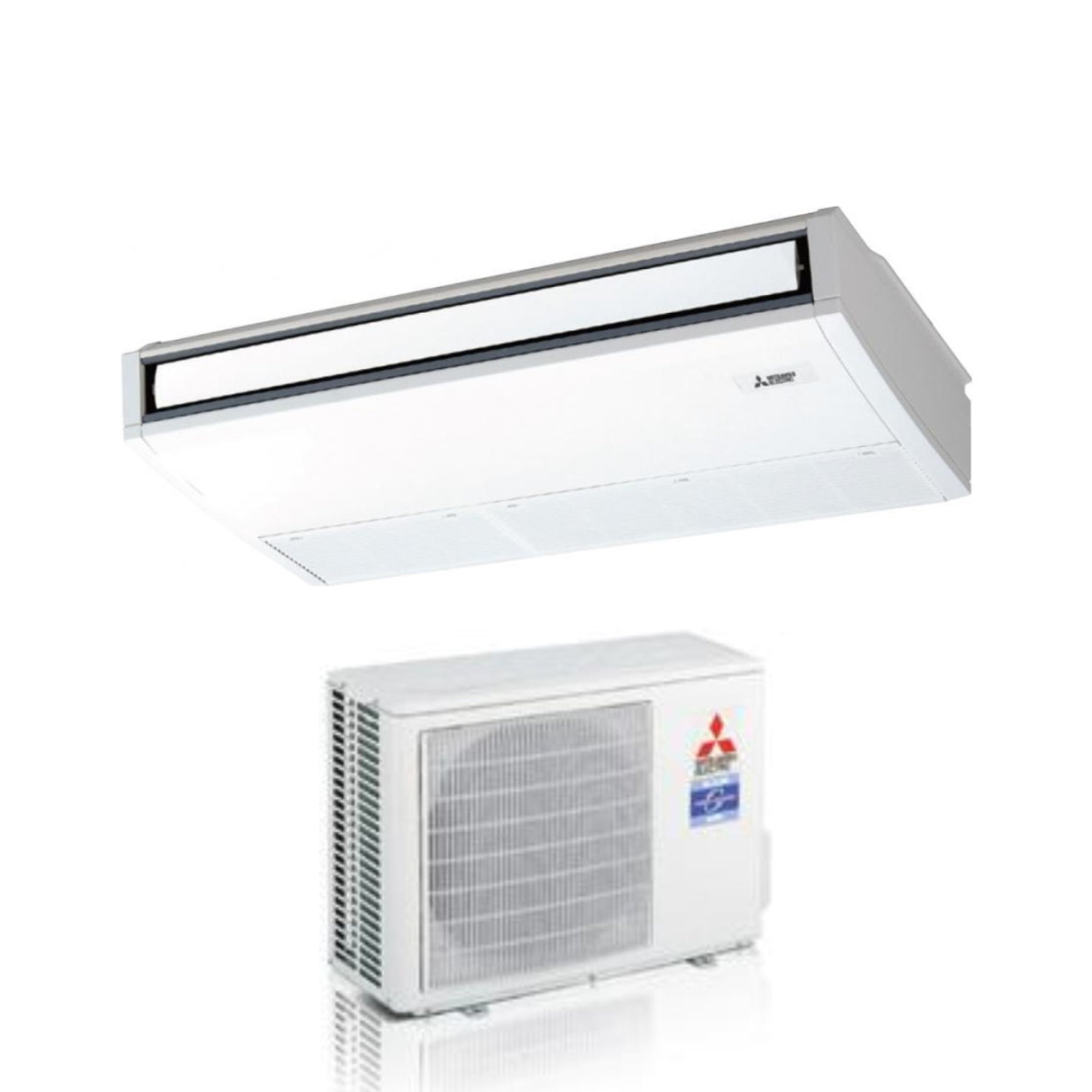 mitsubishi electric climatizzatore condizionatore mitsubishi electric pensile a soffitto inverter serie p 21000 btu pca m60ka r 32 wi fi optional con telecomando di serie incluso
