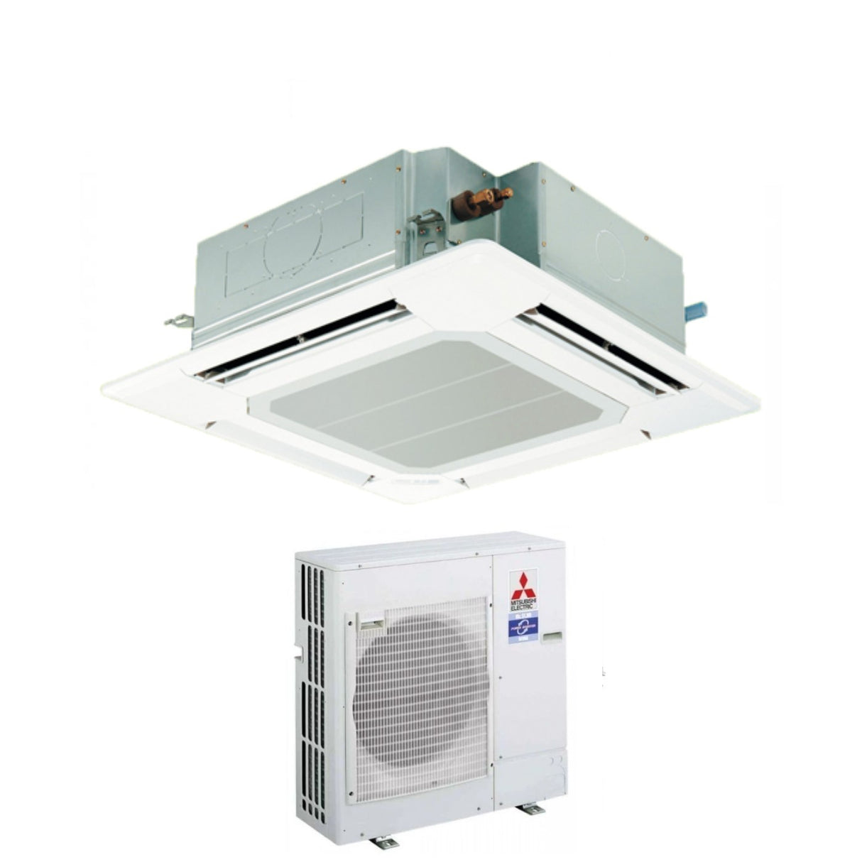 mitsubishi electric offerta climatizzatore condizionatore mitsubishi electric a cassetta power inverter 21000 btu pla rp60ba puhz zrp60vha2 monofase r 410 con griglia standard e comando remoto inclusi
