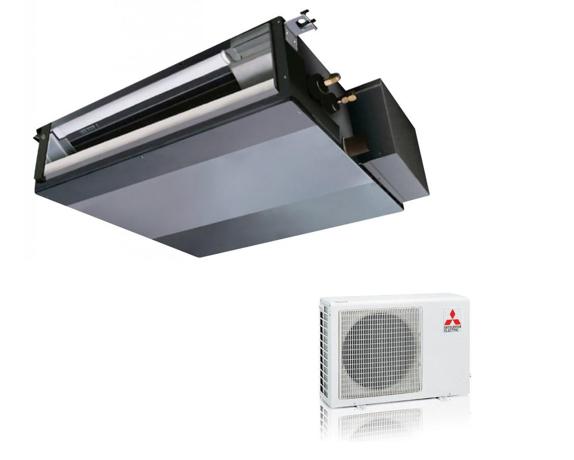 mitsubishi electric offerta climatizzatore condizionatore mitsubishi electric canalizzato canalizzabile inverter 12000 btu sez m35da suz ka35 r 410 wi fi optional completo di comando par fl32ma e e ricevitore segnale serie a par fa32ma w