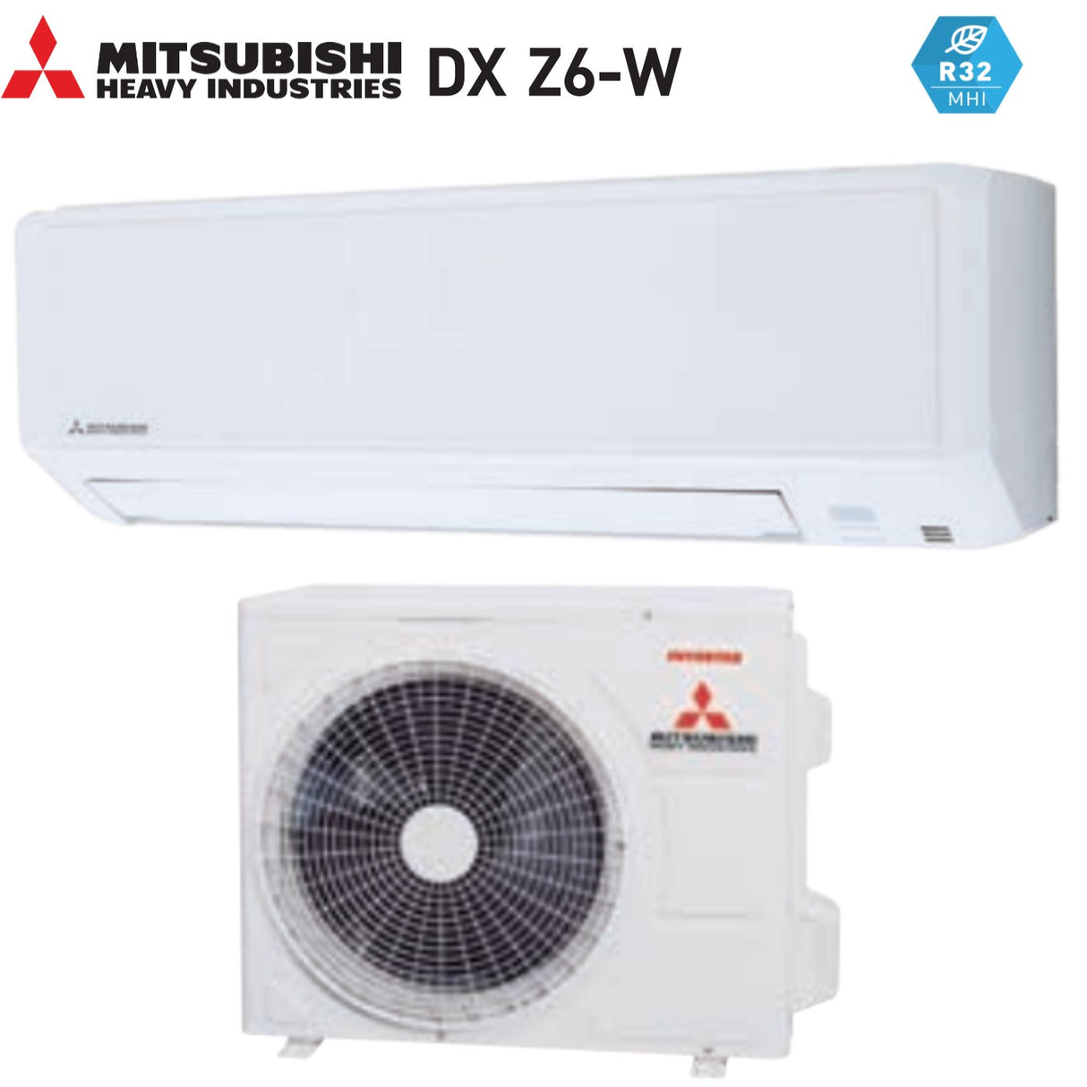 mitsubishi heavy industries climatizzatore condizionatore mitsubishi heavy industries dc inverter 9000 btu dxk09z6 w gas r 32 ean 8059657005281