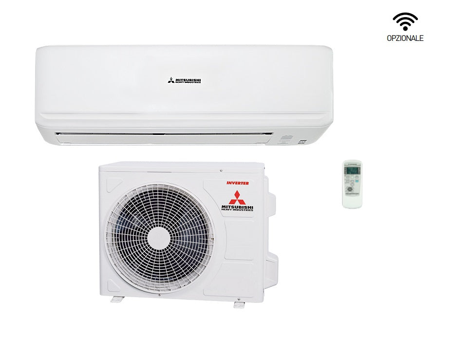 mitsubishi heavy industries climatizzatore condizionatore mitsubishi heavy industries inverter serie kireia smart 9000 btu srk25zsp w r 32 a wi fi optional srk 25 zsp w