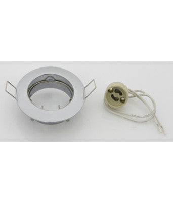 no brand 10 faretti dik fix 12230v da incasso fissi x lampade led o alogene gu10 cromo