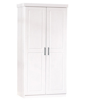 no brand armadio 2 ante massello bianco