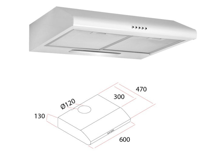 no brand cappa elettrica cm 60