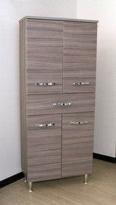 no brand colonna bagno antonella 4 ante 1 cassetto cm 66x33x160h palissandro