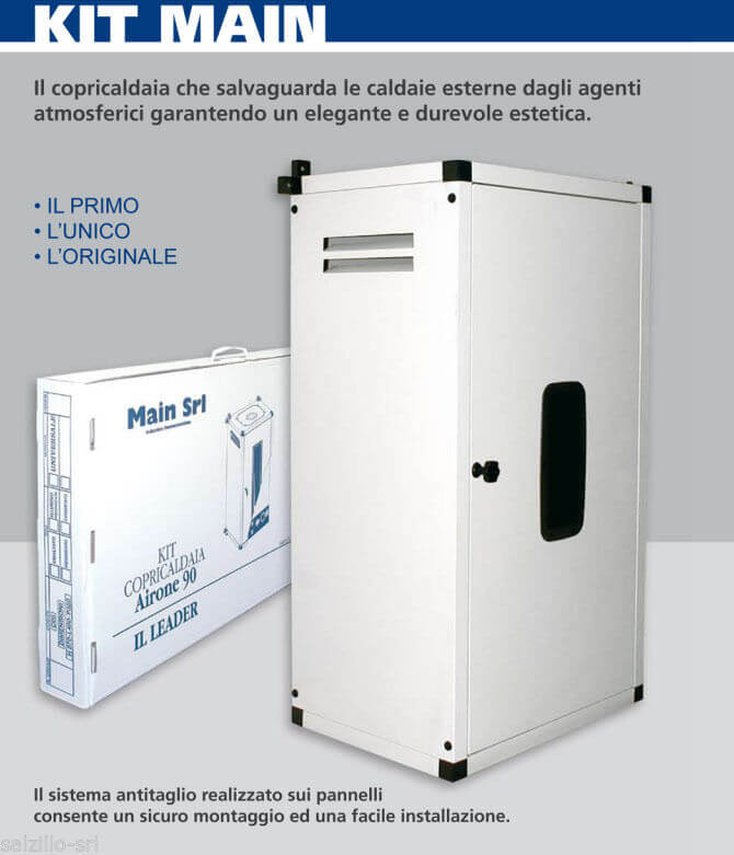 no brand copricaldaia in lamiera zincata universale bianco 1020x550x450 mm