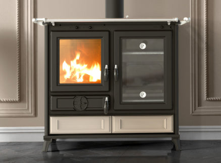 no brand cucina a legna thermorossi modello margherita colore beige