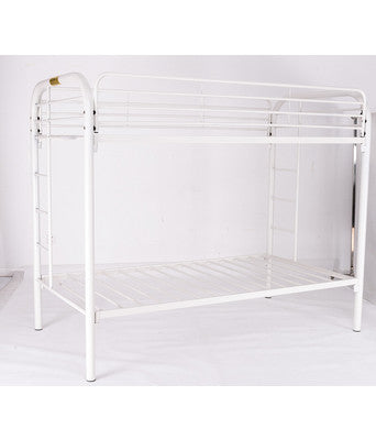 no brand letto a castello in metallo bianco hw58596wh