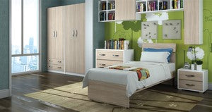 no brand letto singolo modern cm 85x200x98h olmo