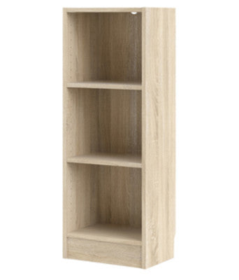 no brand libreria 3 piani working cm 41x27x107h 71774ak quercia