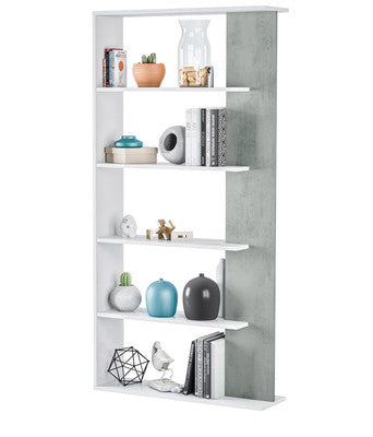 no brand libreria alida cm 90x25x180h biancocemento