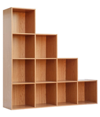 no brand libreria cubo 10 vani cm 121x30x121h ciliegia