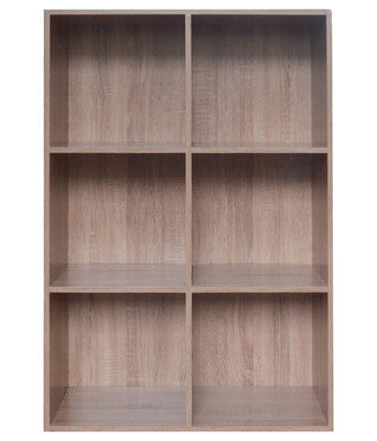 no brand libreria cubo 6 vani cm 61x30x91h rovere