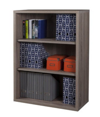 no brand libreria disegno 3 piani cm 36x82x112h rovere