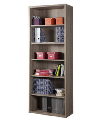 no brand libreria disegno 6 piani cm 36x82x217h rovere