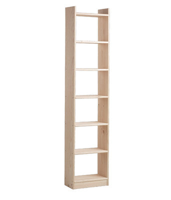 no brand libreria legno 7 ripiani cm 50x25x2167