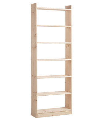 no brand libreria legno 7 ripiani cm 80x25x217
