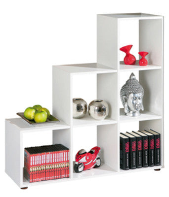 no brand libreria scala 6 vani cm 105x33x109h bianca