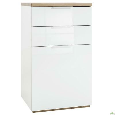 no brand mobile 2 cassetti 1 anta cm 60x50x102h bianco laccatorovere
