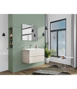 no brand mobile bagno sospeso new splash 80 cm rovere fumo