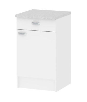 no brand mobile cucina 1 anta 1 cassetto 45520 49 lz bianco