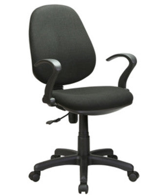 no brand poltrona a gas con braccioli office nera