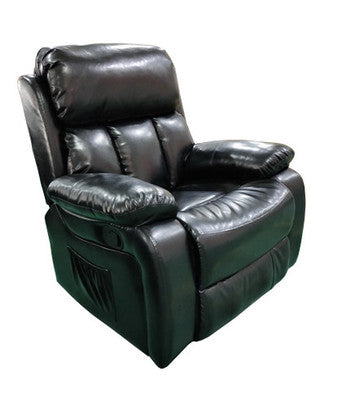 no brand poltrona recliner massaggio nera hw62958