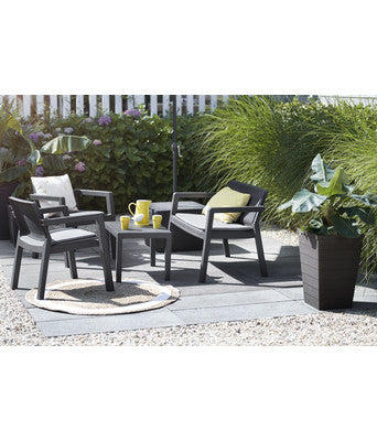 no brand salotto allibert emily graphite con cuscini