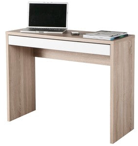 no brand scrivania casino 1 cassetto cm 100x40x80h rovere