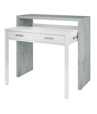 no brand scrivania estraibile cm 36x99x88h biancocemento