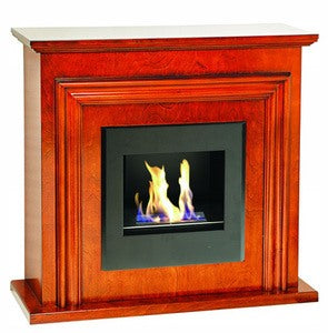 no brand stufa camino a bioetanolo a180 in legno 35 kw cod 17337 dimensioni cm 91x32x86h