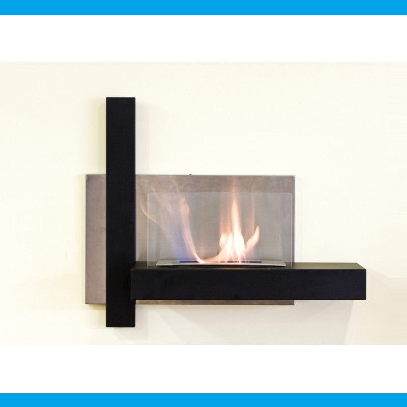 no brand stufa camino a bioetanolo cross dimensioni cm 75x22x63h