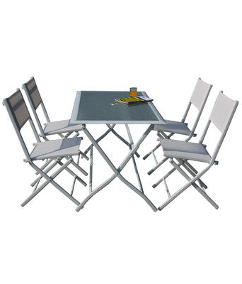 no brand tavolo 4 sedie pieghevoli astro hfs 268
